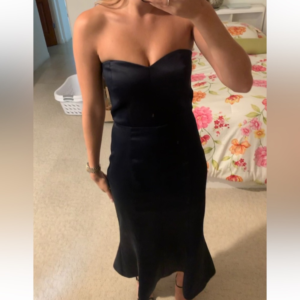 Likely Midnight Blue Strapless Dress
